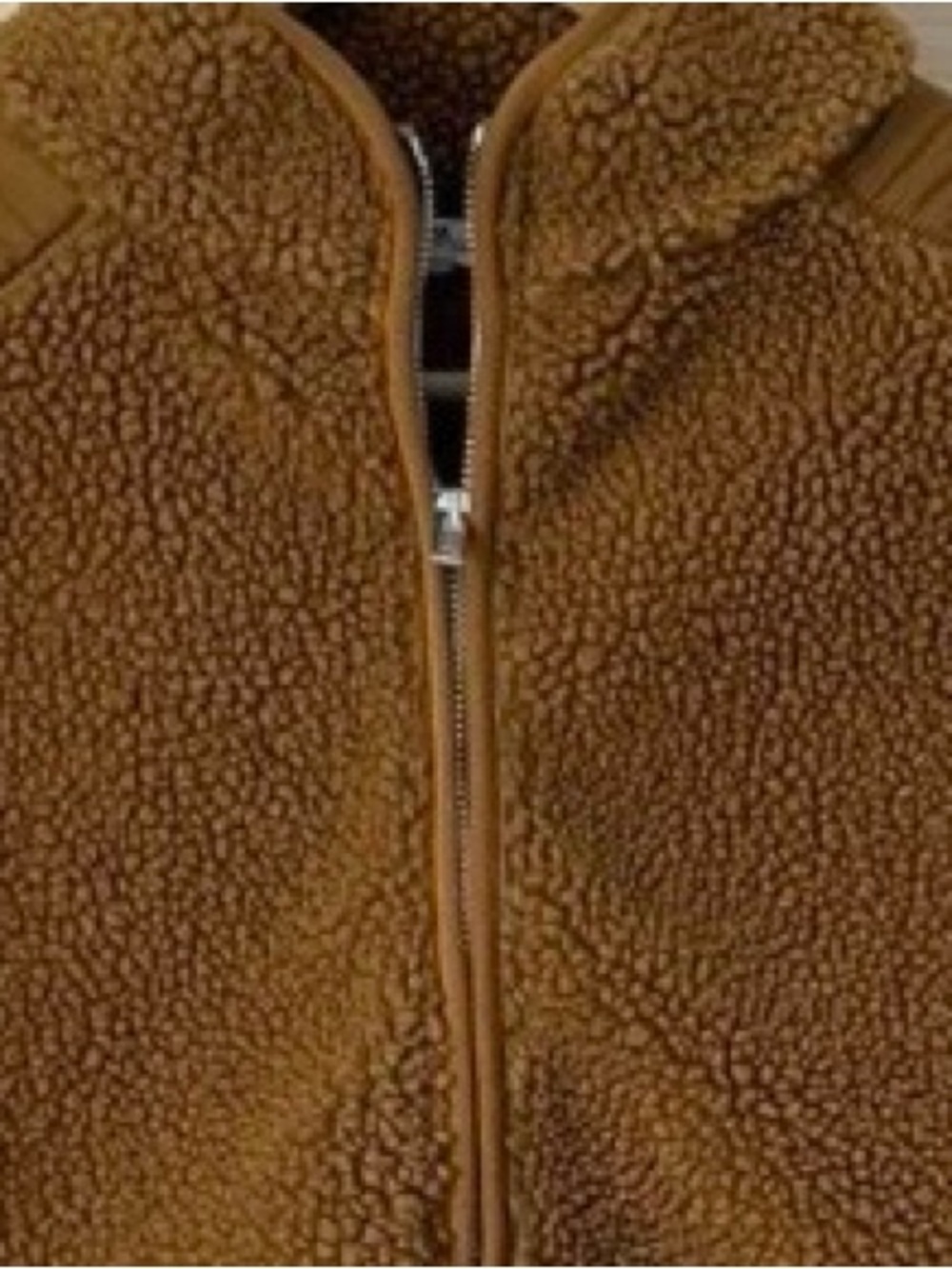Madewell Sherpa Half Zip Pullover Dried Cedar Brown Size Medium - Picture 5 of 11